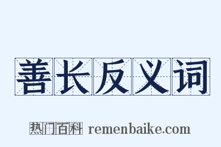 善长反义词是什么意思的图片